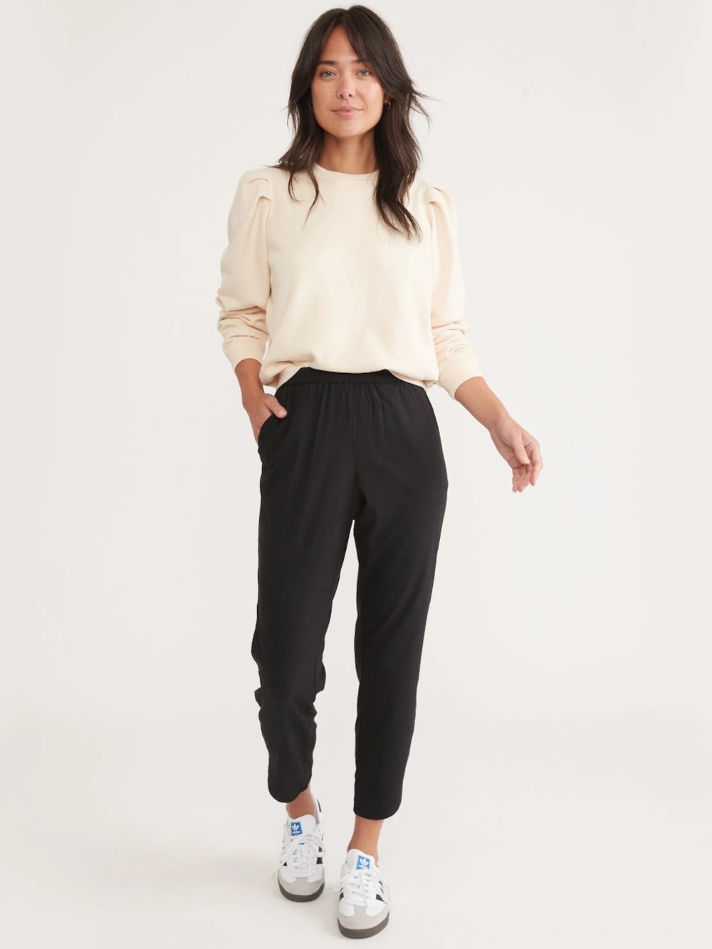 Marine Layer Allison Pull On Pant in Black
